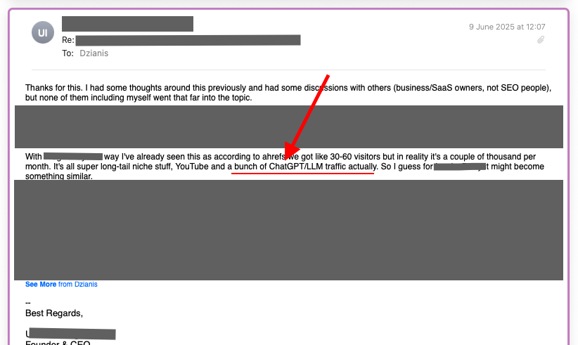 LLM AI search audit results